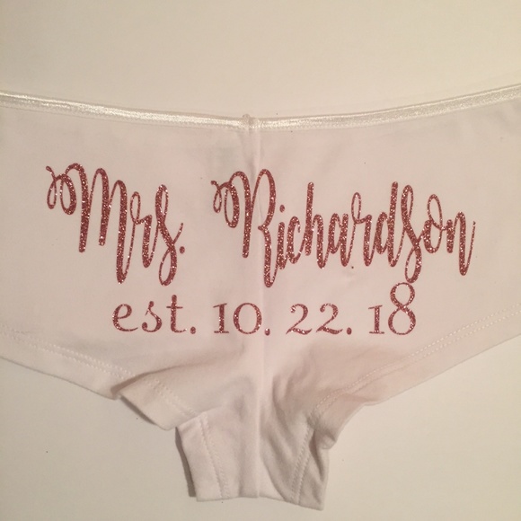 Bride to be panties, wedding panties, Personalized - Picture 1 of 7
